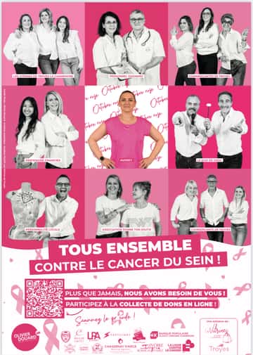 Tous ensemble contre le cancer du sein by les Vitrines de Troyes