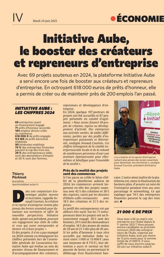 Initiative Aube : le booster des créateurs et repreneurs d’entreprise