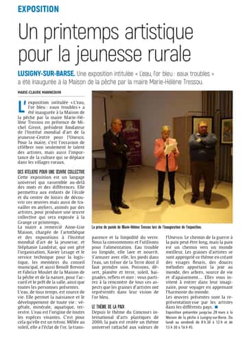 Exposition : un printemps artistique pour la jeunesse rurale.