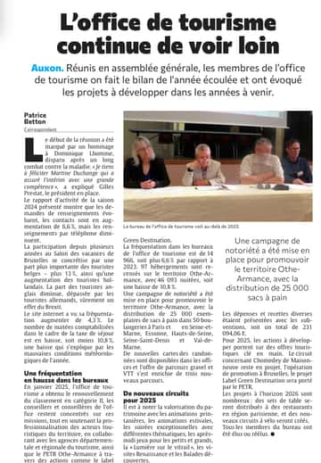 À Auxon, l’office de tourisme continue de voir loin !