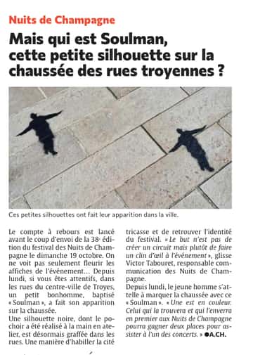 Mais qui est Soulman, cette petite silhouette dans les rues de Troyennes ?
