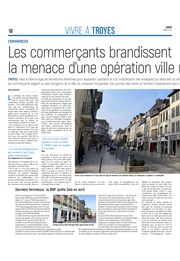 Les commerçants troyens brandissent la menace d’une opération ville morte