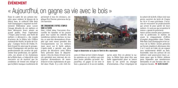 « Aujourd’hui, on gagne sa vie avec le bois »