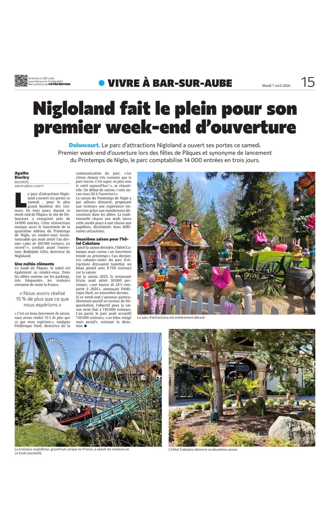 Nigloland fait le plein pour son premier week-end d’ouverture !