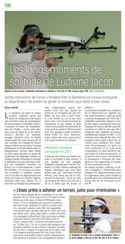 Les longs moments de solitude de Ludivine Jacob.