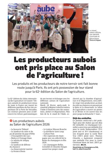 Les producteurs aubois ont pris place au Salon de l’agriculture !