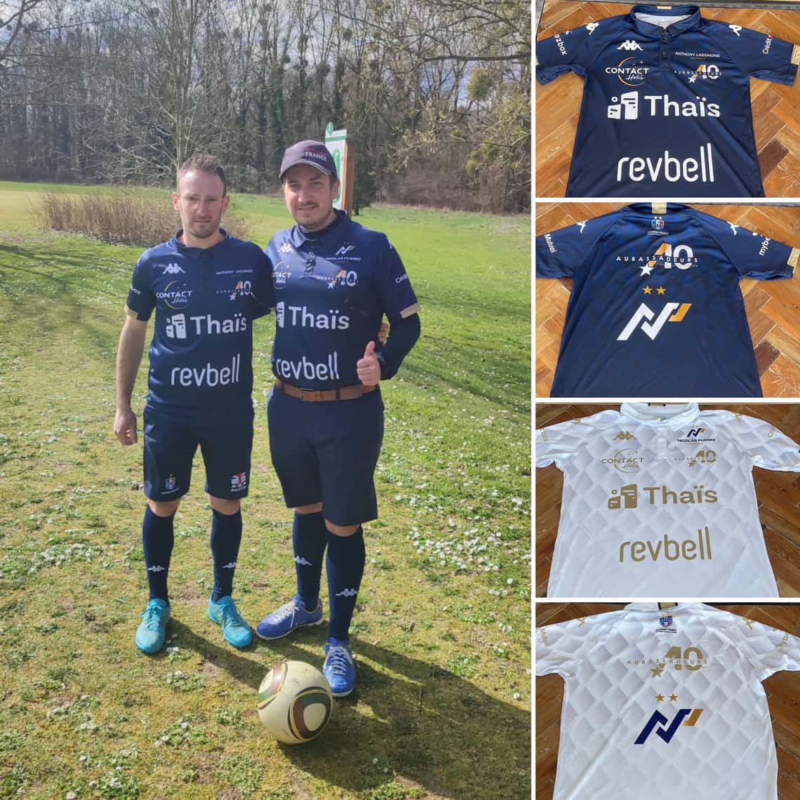 Nos Pépites Aubassadeurs footgolf aux couleurs de notre communauté.
