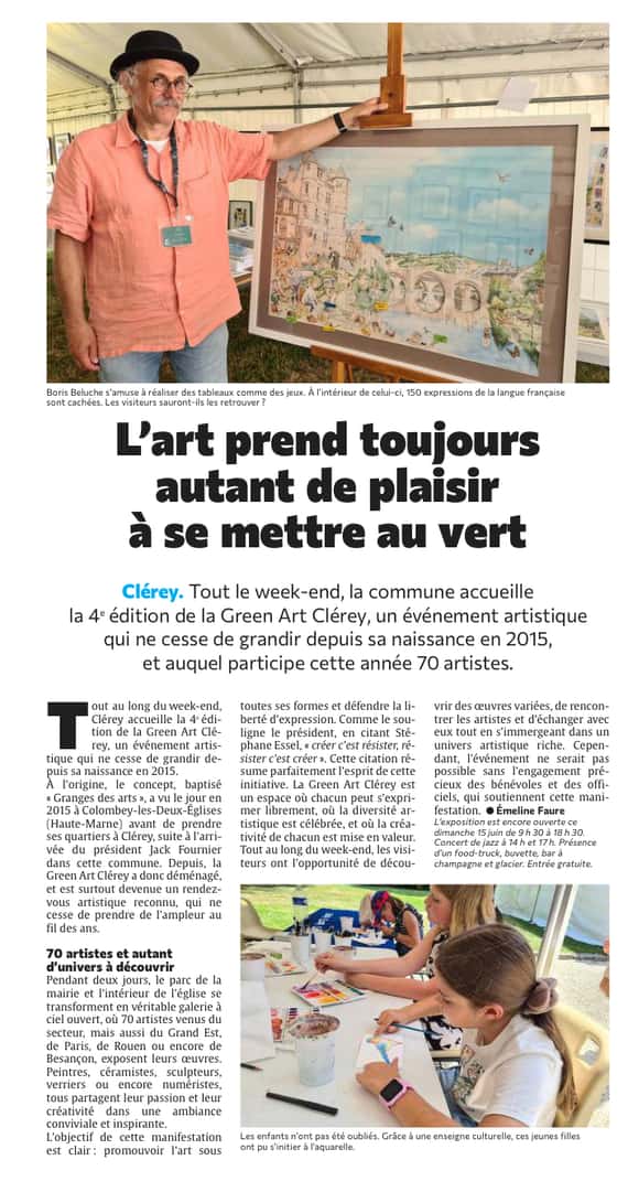 L'art prend toujours autant de plaisir à se mettre au vert