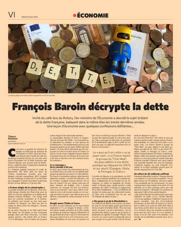 François Baroin décrypte la dette !