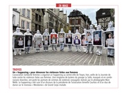 Un happening à Troyes pour dénoncer les violences faites aux femmes