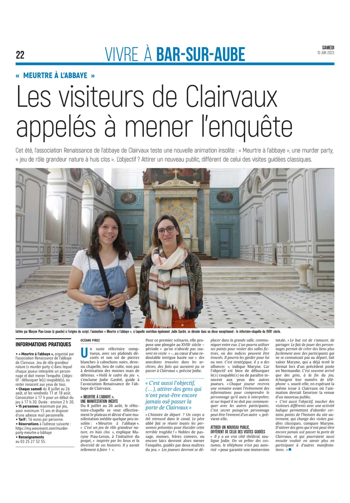 Les visiteurs de l’abbaye de Clairvaux appelés à mener l’enquête ...