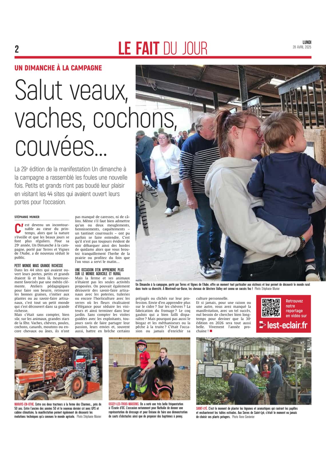Salut veaux, vaches, cochons, couvées…