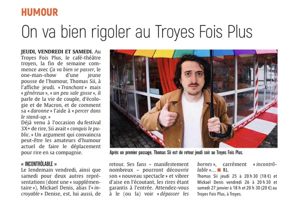 On va bien rigoler au Troyes Fois Plus