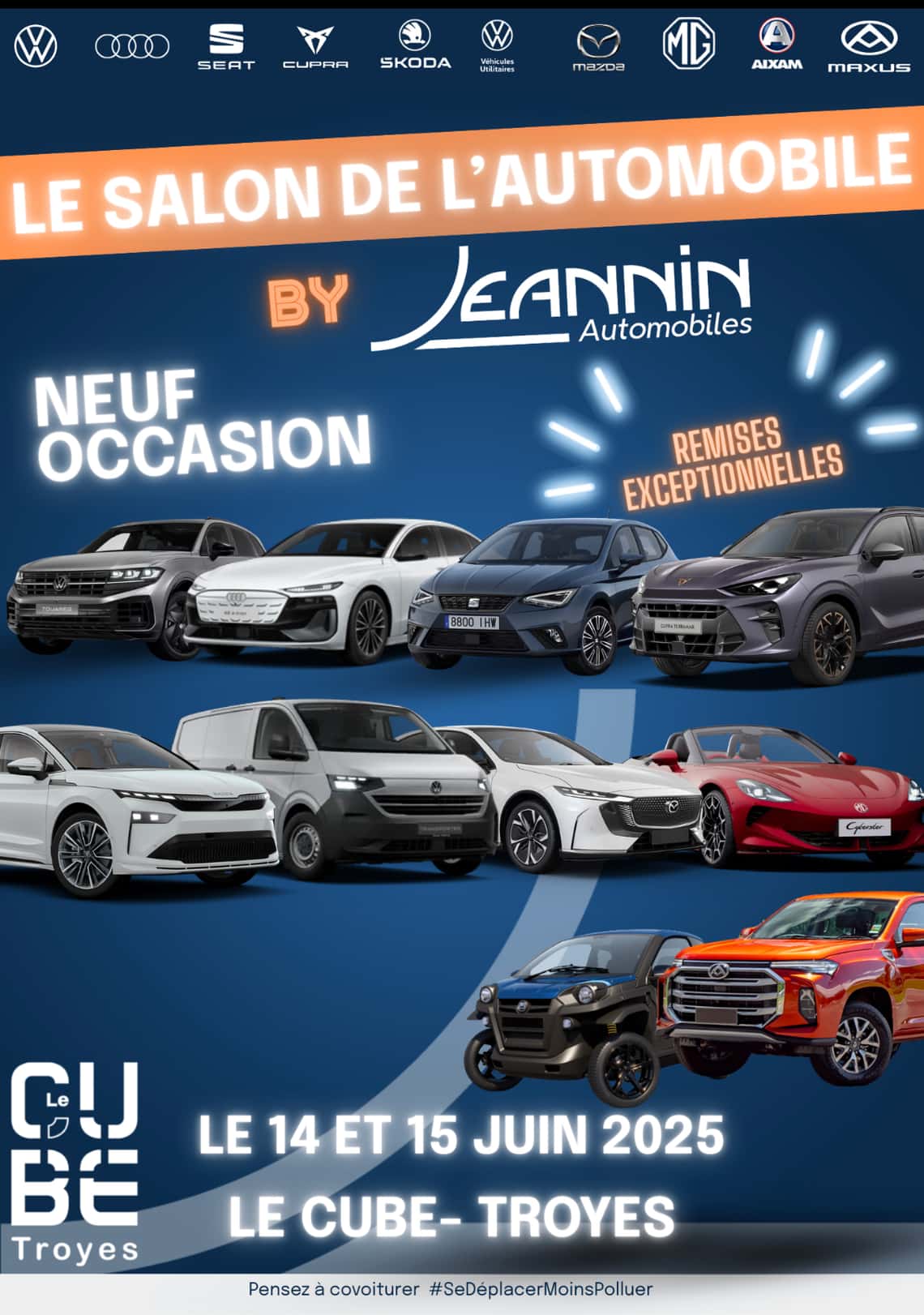 Jeannin Automobiles organise son salon au Cube