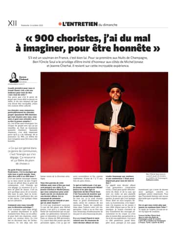 « 900 choristes, j’ai du mal à imaginer, pour être tout à fait honnête »