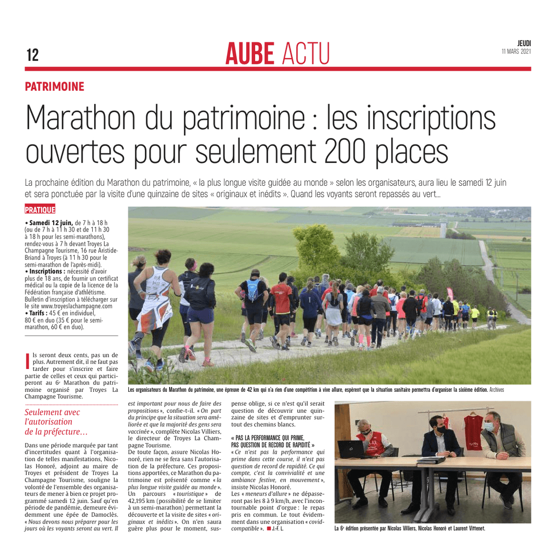 MARATHON DU PATRIMOINE 2021