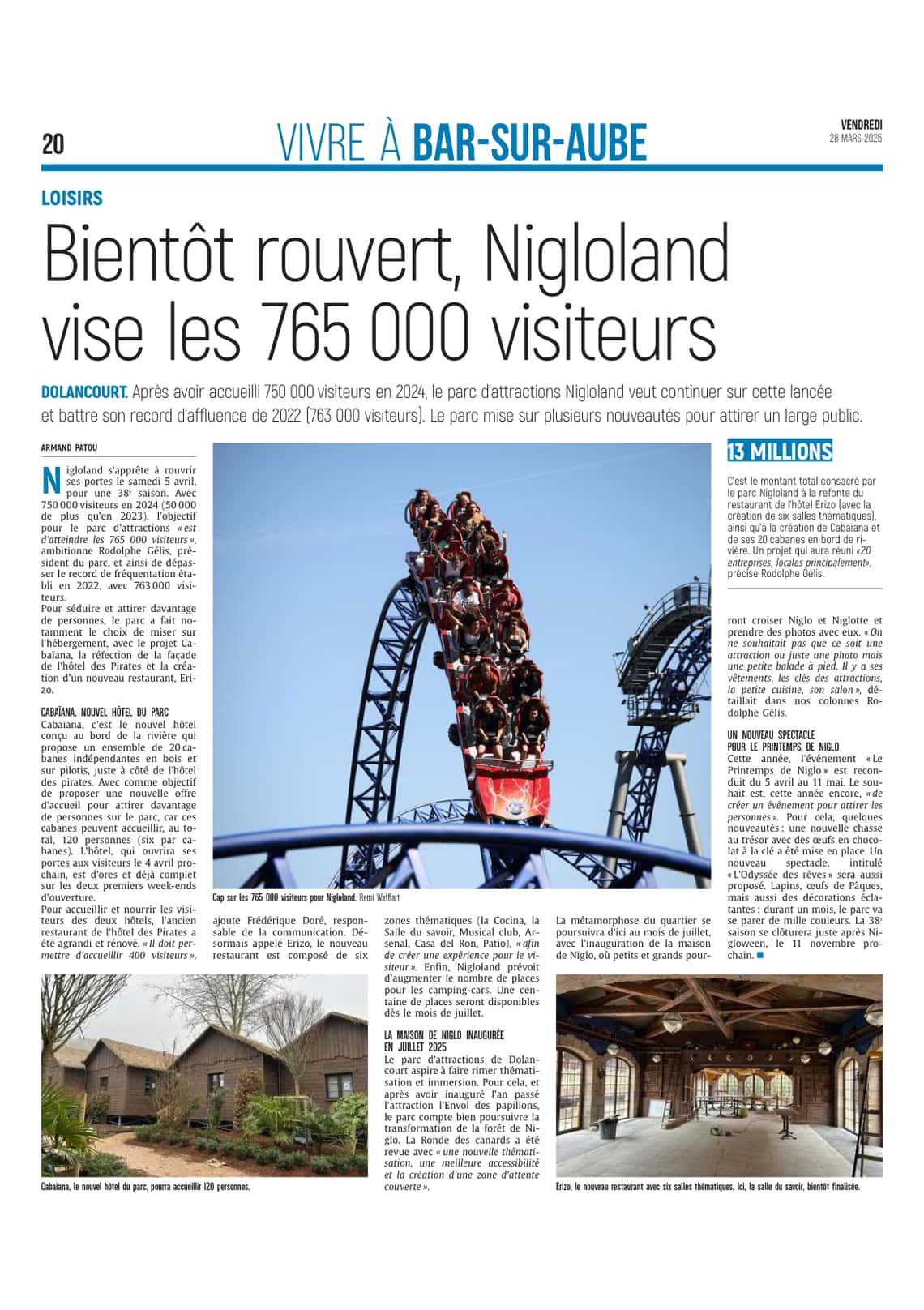 Nigloland rouvre bientôt, voici les nouveautés 2025 du parc d’attractions