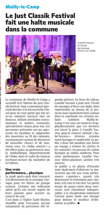 Le Just Classik Festival fait une halte à Mailly-le-Camp