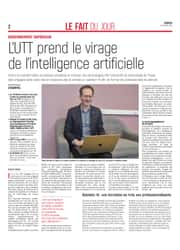 L’UTT prend le virage de l’intelligence artificielle