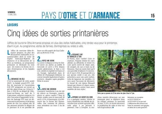 Le printemps est là, cinq idées de sorties !