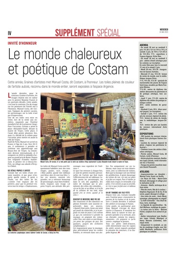 Le monde chaleureux et poétique de Costam.