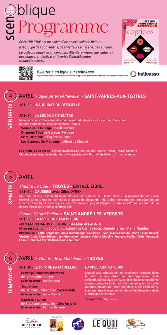 Scène Oblique, Festival théâtre amateur