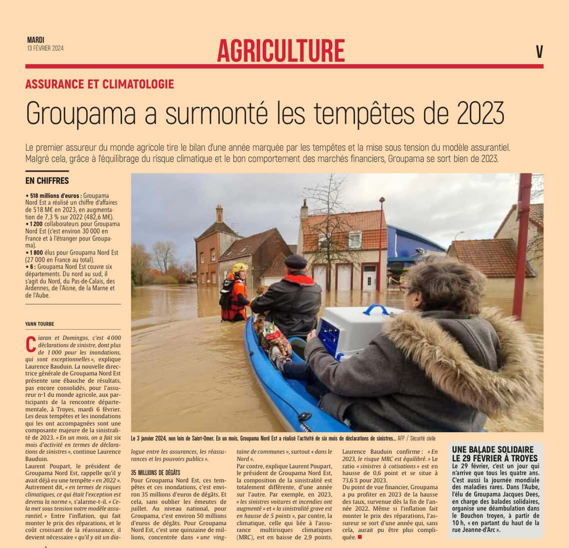 Groupama a surmonté les tempêtes de 2023