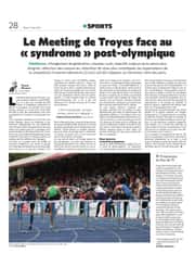 Le Meeting de Troyes face au « syndrome » post-olympique