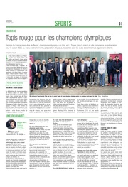 Escrime : tapis rouge pour les champions olympiques