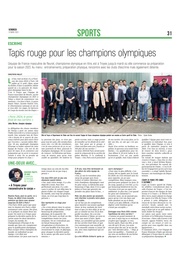 Escrime : tapis rouge pour les champions olympiques