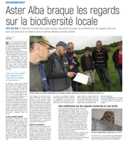 Aster Alba braque les regards sur la biodiversité locale.