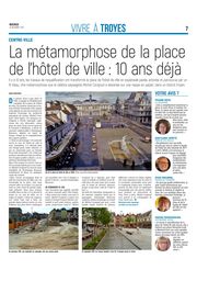 La métamorphose de la place de l’hôtel de ville de Troyes : 10 ans déjà