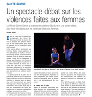 Un spectacle-débat sur les violences faites aux femmes.