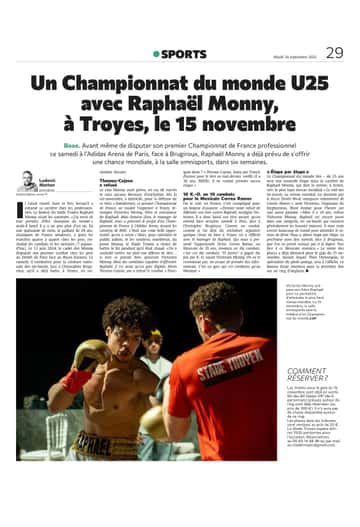 Un Championnat du monde de boxe U25 avec Raphaël Monny