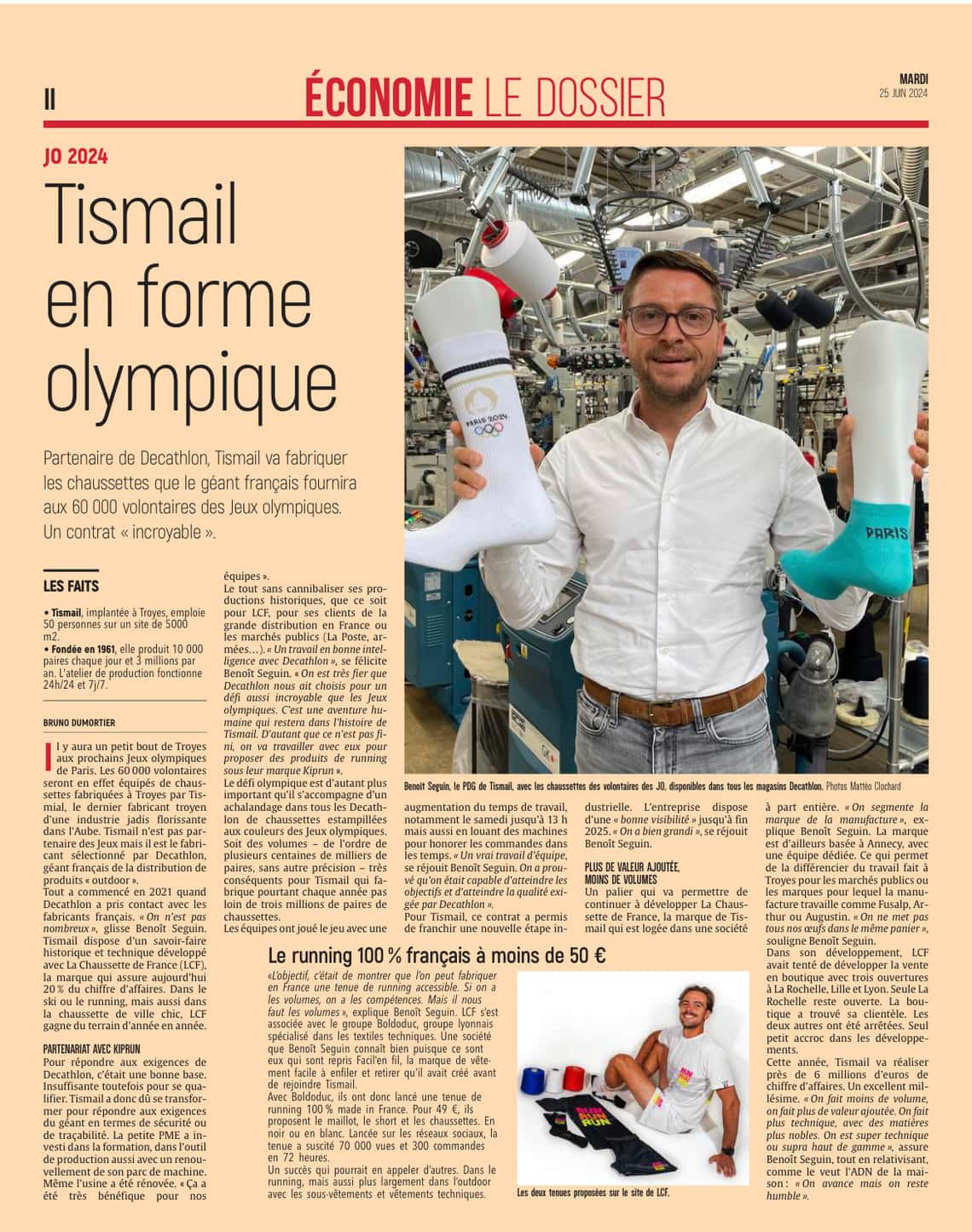 Tismail en forme olympique
