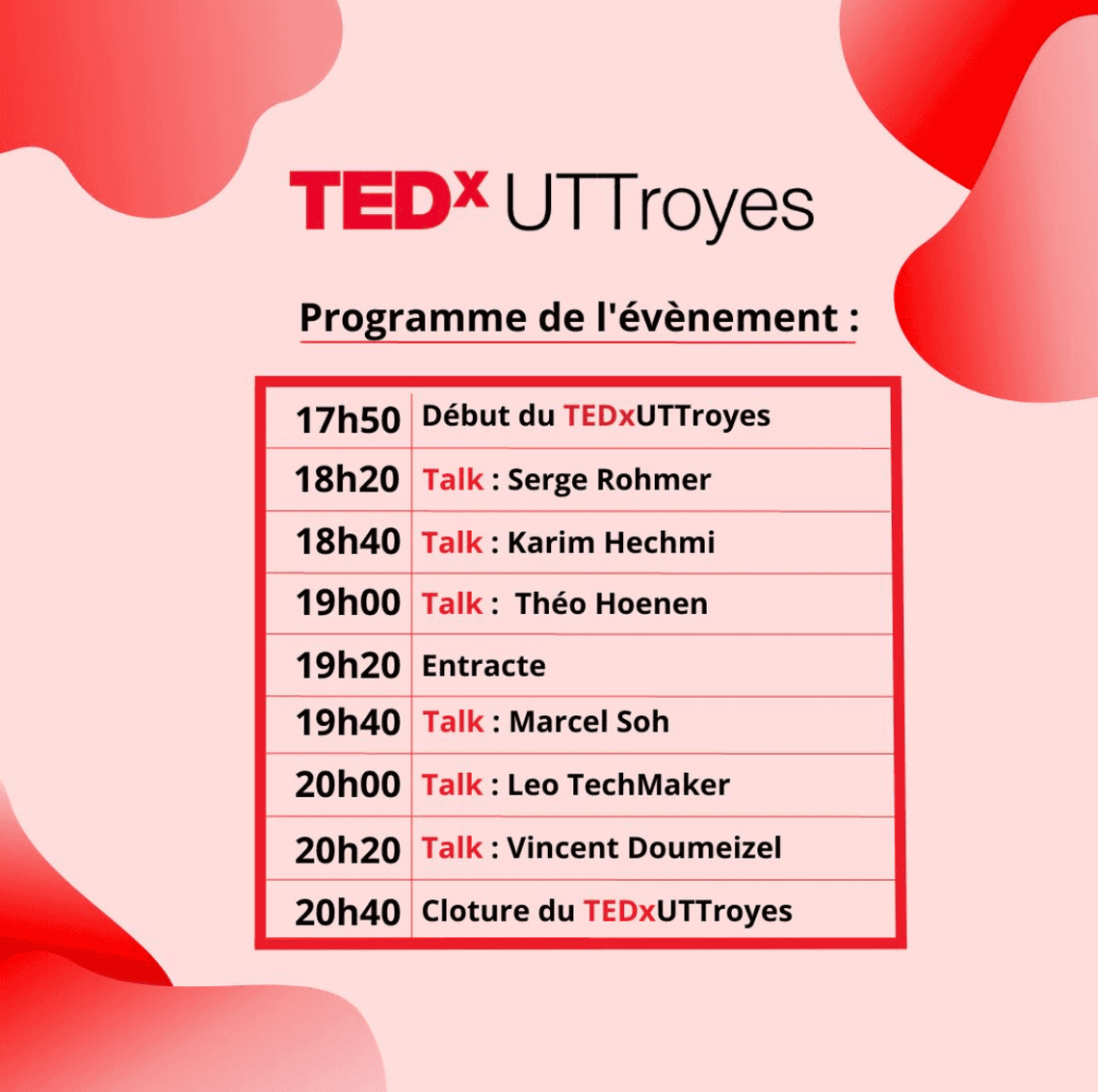 Conférence TEDX UTT