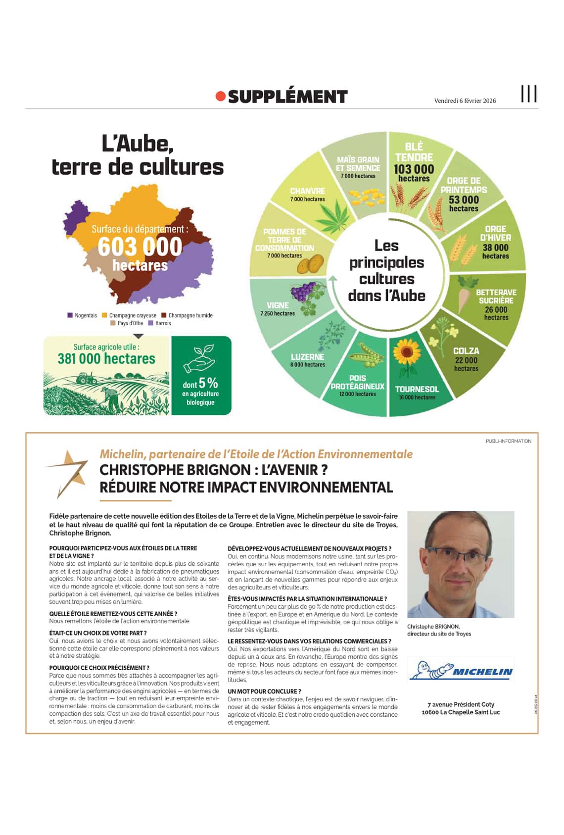 Supplément spécial « Les étoiles de la Terre et de la Vigne »