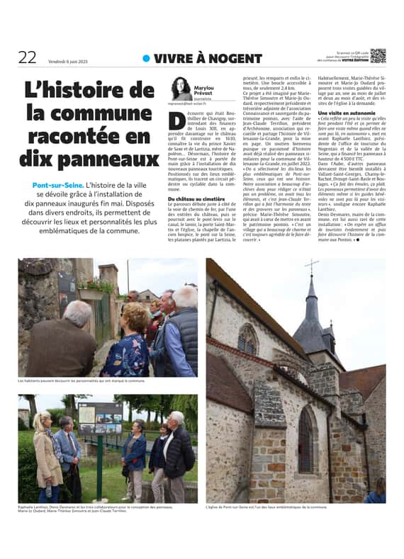L'histoire de la commune racontée en dix panneaux