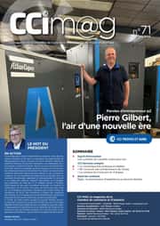 Pierre Gilbert notre Aubassadeurs dirigeant de AEI en une du CCI MAG de Mai