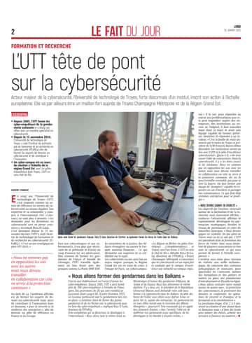 L’UTT tête de pont sur la cybersécurité