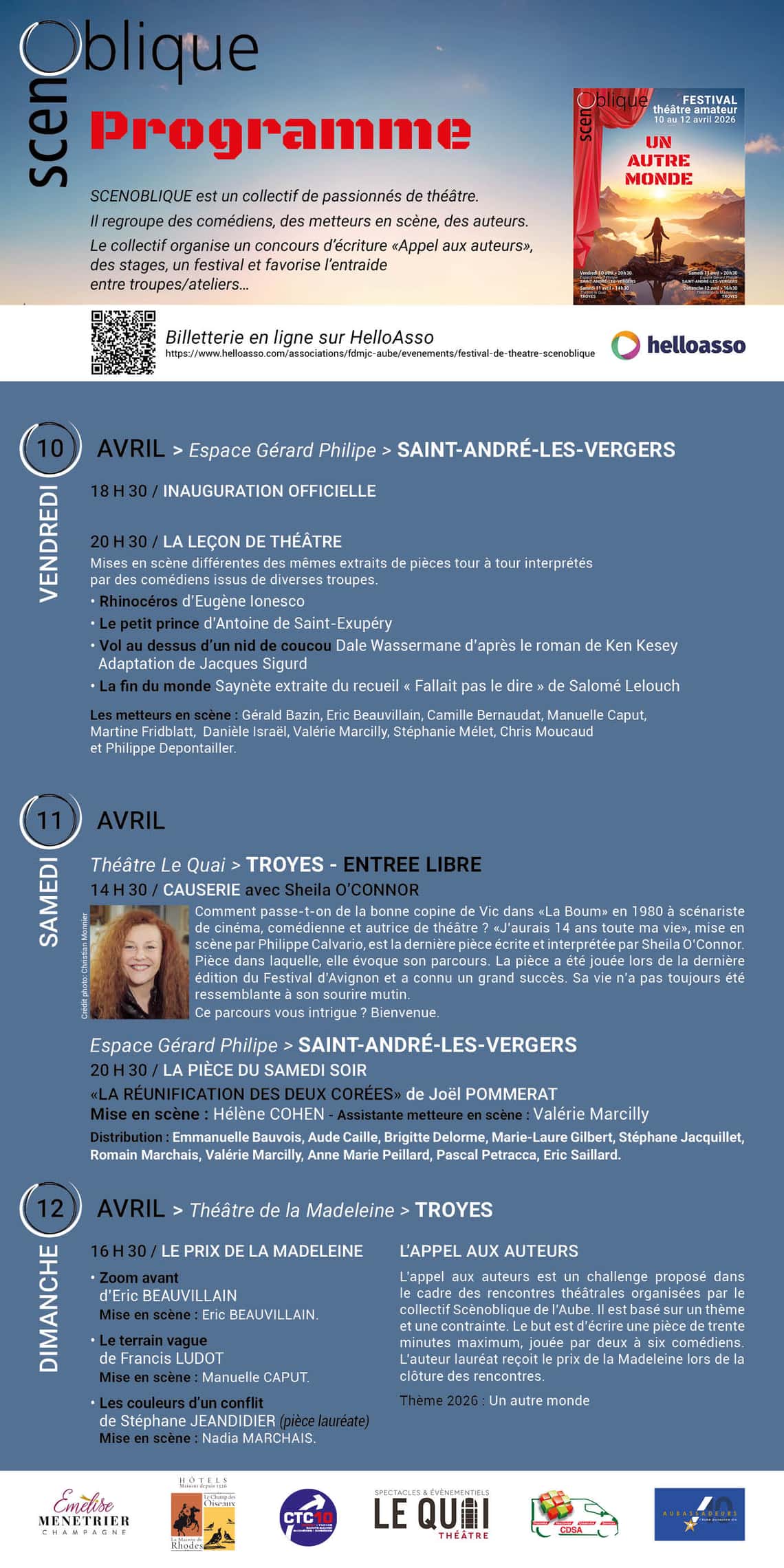 Festival Scènoblique du 10 au 12 Avril