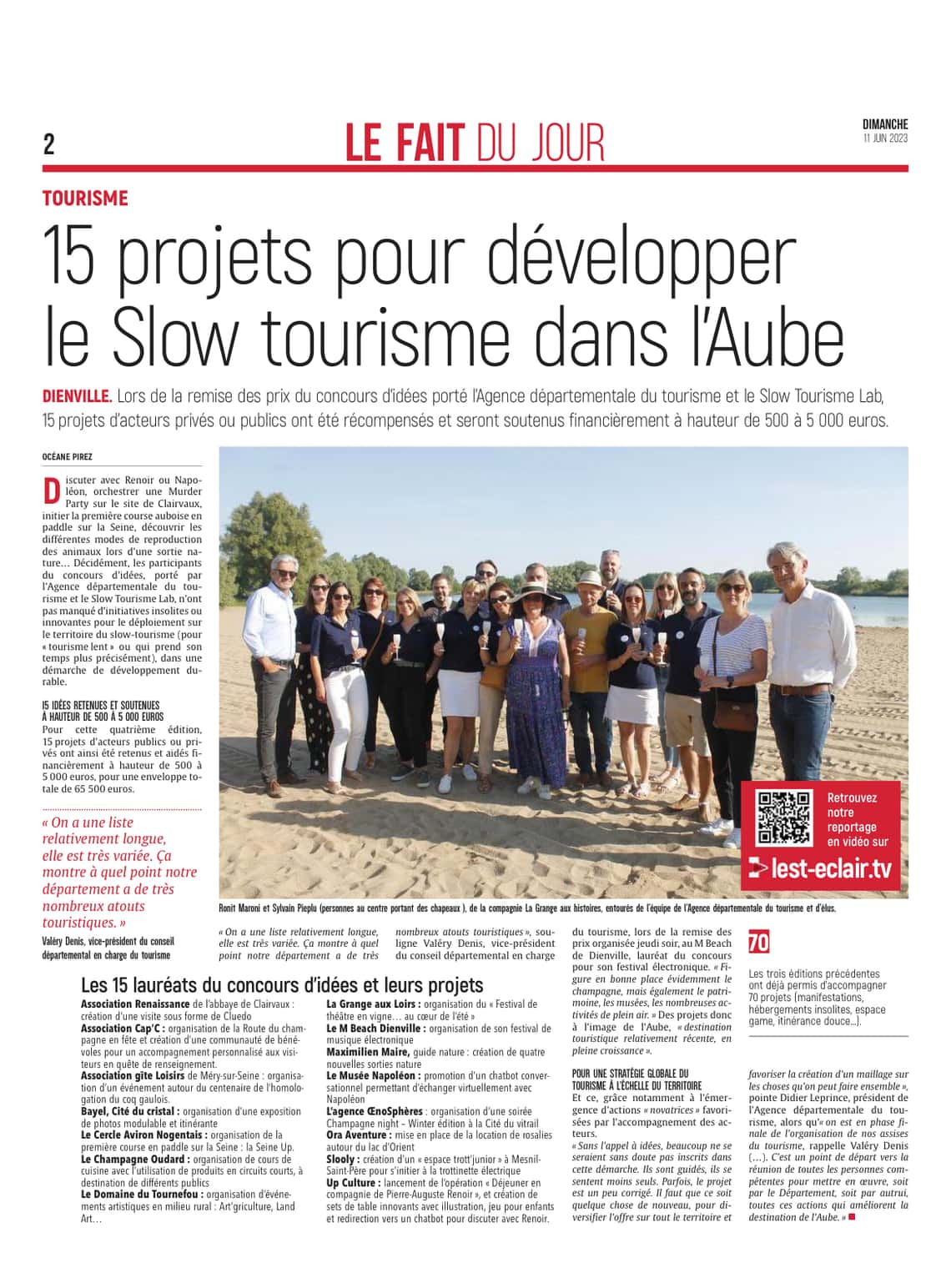 15 projets pour développer le Slow tourisme dans l’Aube