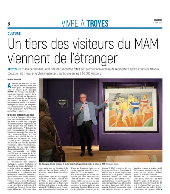 Un tiers des visiteurs du MAM viennent de l'étranger