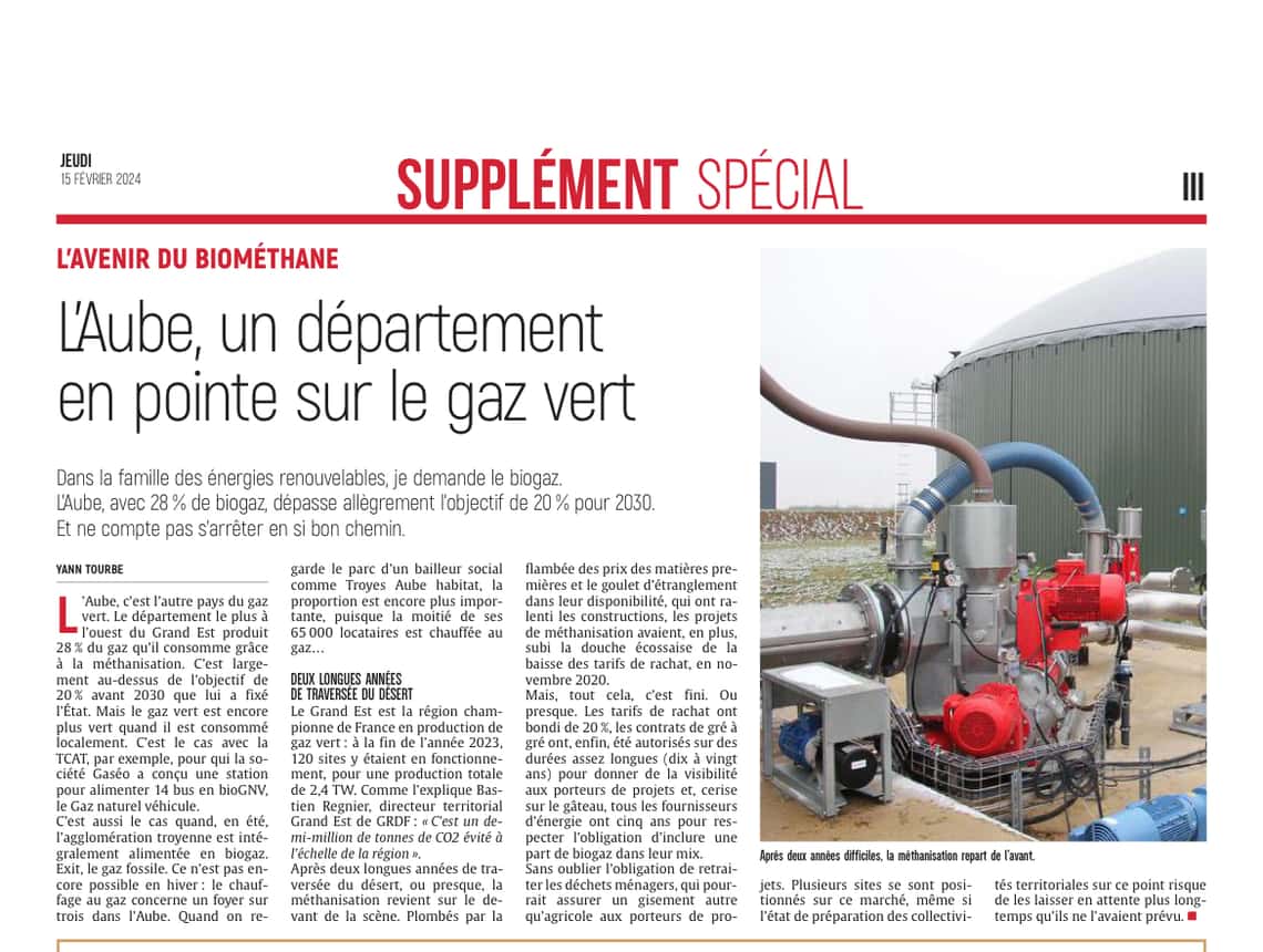 Cahier Spécial : L'Aube un territoire à énergie positive