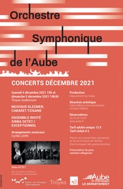 Concert de Décembre de l'Orchestre Symphonique de l'Aube.