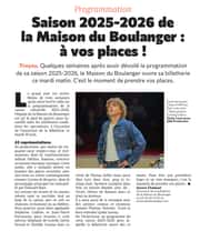 Saison 2025-2026 de la Maison du Boulanger