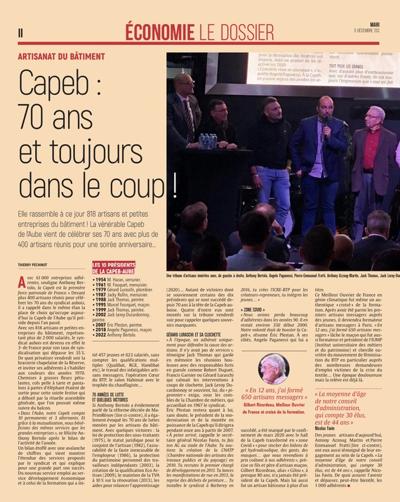 Capeb: 70 ans et toujours dans le coup!