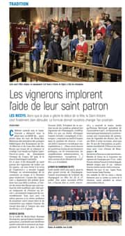 Les vignerons des Riceys implorent l’aide de leur saint patron
