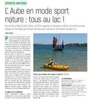 L’Aube en mode sport nature : tous au lac ce dimanche !