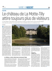 Le château de La Motte-Tilly attire toujours plus de visiteurs